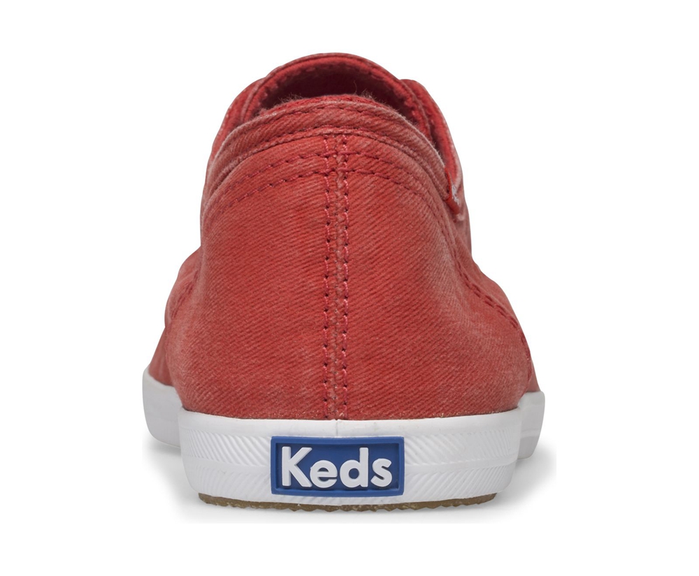 Slip Ons Keds Femme Rouge - Chillax Seasonal - 639-IWVRUY